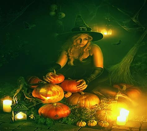 Autumn Witch Wallpapers Wallpaper Cave