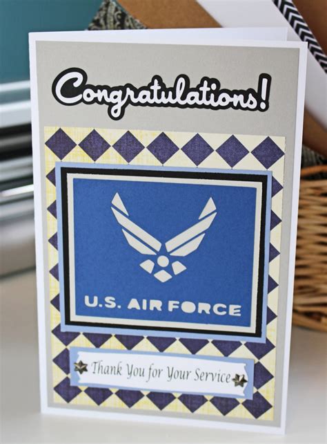 Air Force Card Retirement Promotion Graduation Handmade Card Air