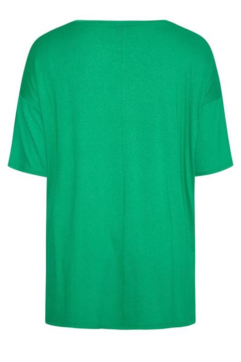 Plus Size Oversized Apple Green T Shirt Yours Clothing