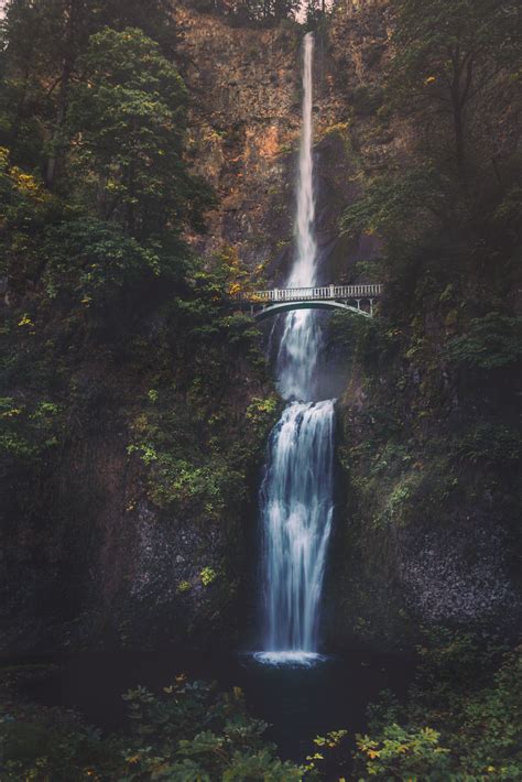Multnomah Waterfall Oregon Travel Photography Inspiration Travel