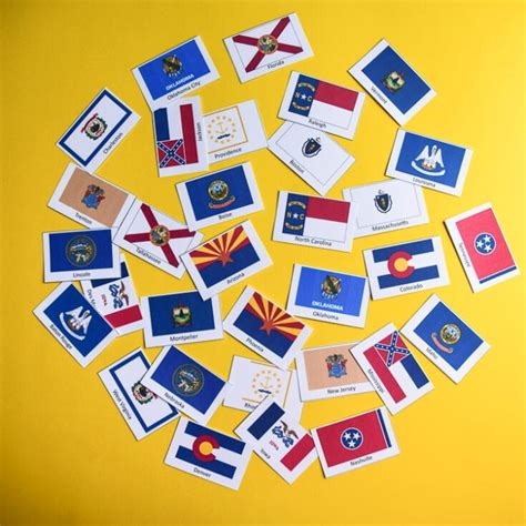 Usa States Capitals And Flags 4 Printable Games Basic Edition