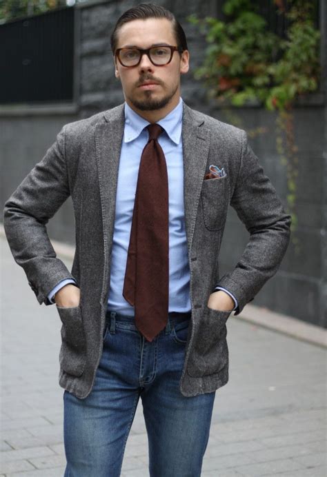 Tie With Jeans How To Combine Mens Outfits Suit Jacket With Jeans