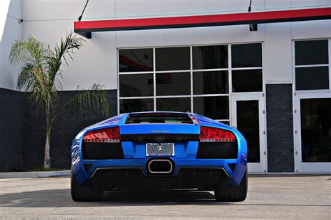 Lamborghini Murcielago Cars Coupe Supercars Italy Blue Bleu