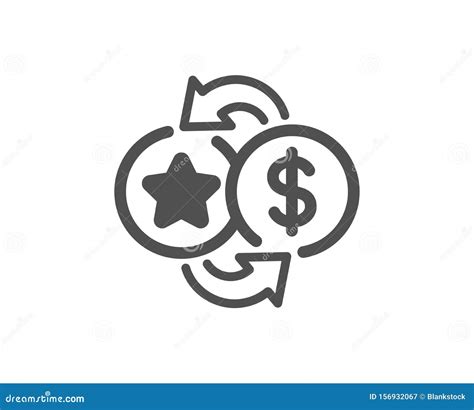 Loyalty Points Icon Bonus Money Discount Program Vector Stock Vector