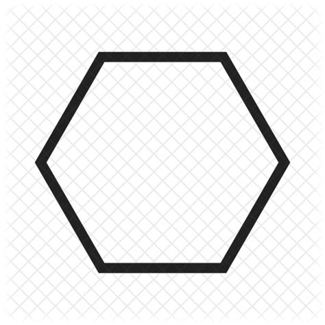 Hexagon Icon Download In Line Style