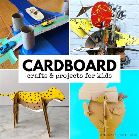 Cardboard Crafts And Cardboard Projects For Kids Left Brain Craft Brain
