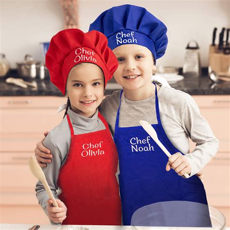 Customized Chef Apron And Hat For Kids