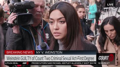 2 24 20 weinstein accuser ambra gutierrez reacts to new york verdict court tv video
