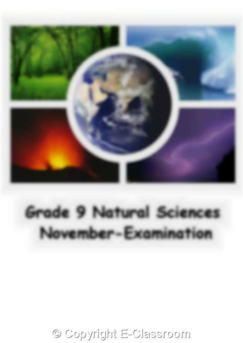 Grade Natural Sciences Term E Classroom