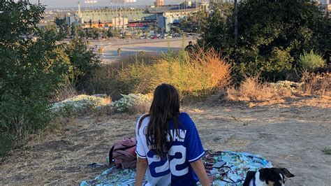 Mlb Fans Outside Dodger Stadium Feel The Energy From A Distance