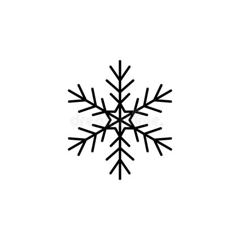 Ícone Do Floco De Neve Tema Do Natal E Do Inverno Ilustração Simples Do