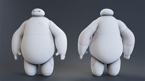 Big Hero 6 Baymax Rigged 3d Model Rigged Cgtrader