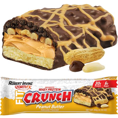 Fortifx Fit Crunch Peanut Butter Protein Bar By Chef Robert Irvine