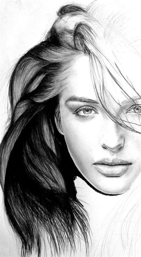 Pin By Severd Art On Drawings Faces Female Face Drawing Pencil