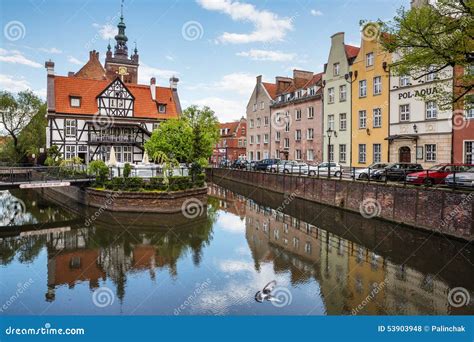 Historic Buildings In Old Gdansk Editorial Stock Photo