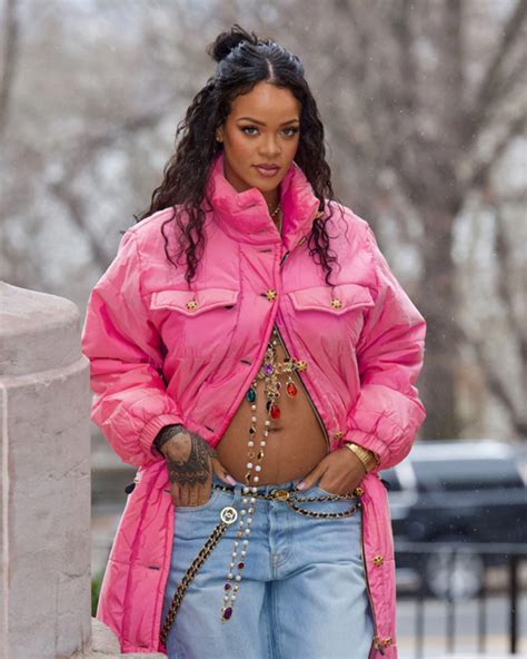 Rihanna Pink Puffer Coat Celebrity Jacket