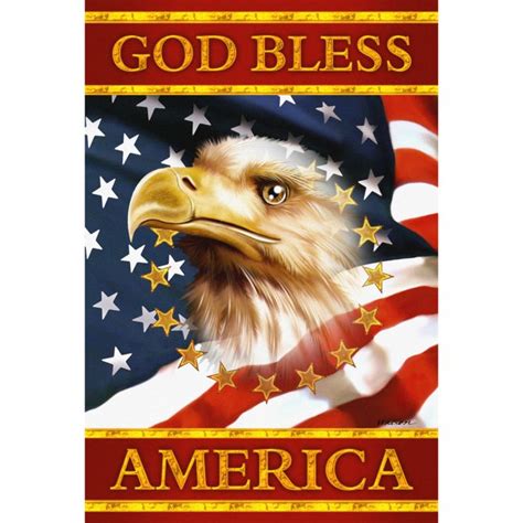 God Bless America Garden Flag