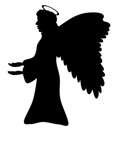 Silhouette Angels Clipart 10 Free Cliparts Download Images On