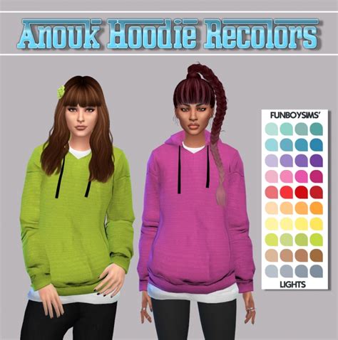 Anouk Hoodie At Maimouth Sims4 Sims 4 Updates