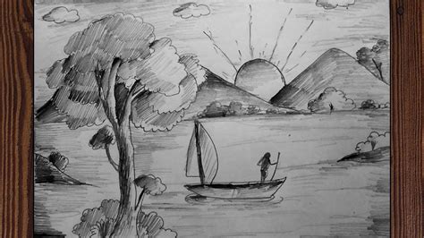 Learn Pencil Shading Scenery How To Shade A Scenery Drawing With