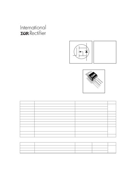 Irf E Mosfet Datasheet Pinout Features Applications The