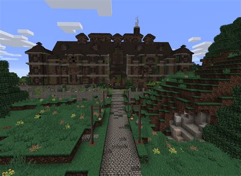 My Next Survival Build Is In Progress Big Spooky Abandoned Mansion R