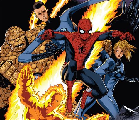 Fantastic Four And Spider Man