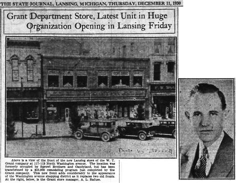 Submit your business listing | help & contact us. Grant Department Store opening-117-119 N. Washington Ave ...