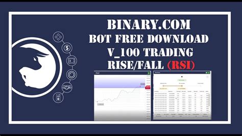 The duration of the contract should be put on the 5 tick, option, select «different»(meaning that the last decimal will not be the digit you have selected).bet you choose depending on your deposit(it is better to choose a minimum of 1$)…. Binary bot : Rise/Fall (RSI) (FREE DOWNLOAD) - YouTube