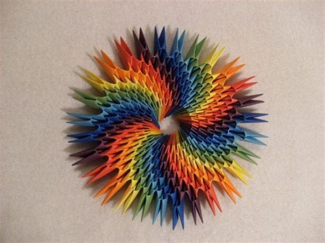 Multicolored Origami Circle For Christmas Origami Star Box Origami