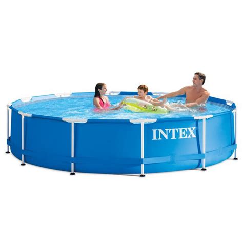 Intex 12 X 30 Metal Frame Above Ground Swimming Pool With Filter Pump