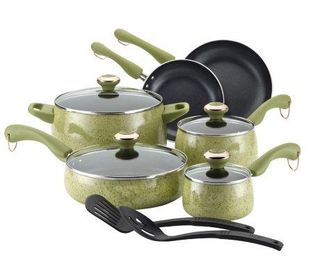 The lifetime limited warranty guarantees your cookware to be free from defects in materials and workmanship under normal household use for the lifetime of the … Paula Deen 12-piece Porcelain Cookware Set - Pear Speckle ...