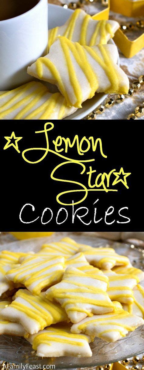 Preheat oven to 350 degrees f. Lemon Star Cookies - Tender, sweet sugar cookies topped ...