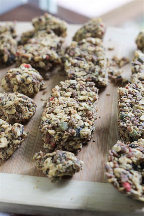 No Bake Superfood Chewy Granola Bars Snack Recipe