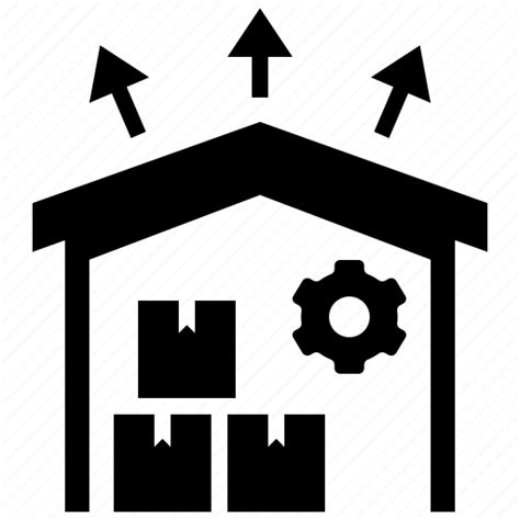 Distribution Center Warehouse Space Management Stock Store Icon