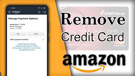 So, you must keep reading for more. How To Delete Credit Card from Amazon App - YouTube