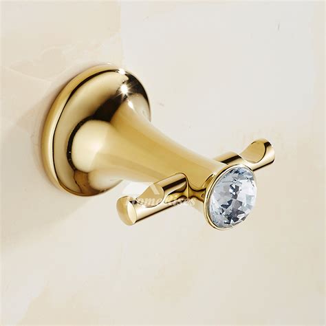 Great savings & free delivery / collection on many items. Solid Gold Robe Hook Polished Brass No Drill/Wall Mount