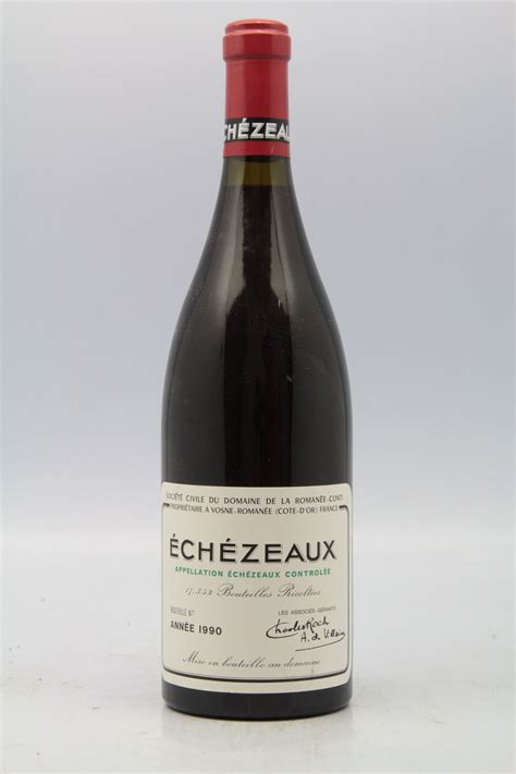 Echezeaux empty bottle domaine de la romanee conti 2002 no cork rare wine. Romanée Conti Echezeaux 1990 - VINS & MILLESIMES