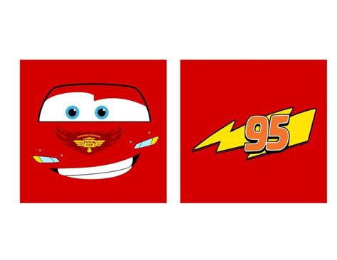 Cars Faces Lightning Mcqueen And Mater Svg Pdf Png And Dxf Files Lightning Mcqueen Make