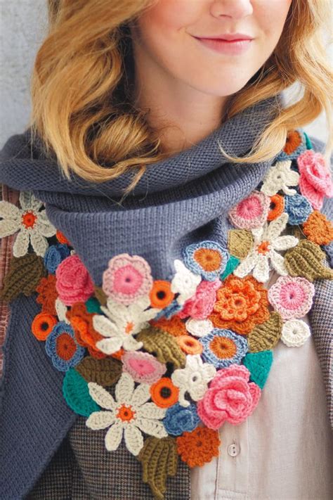 Candi jensen shows you how to embellish your crochet projects. issue 52 | Crochet flower patterns, Crochet accessories