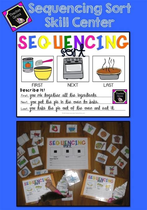 Sequencing Sort Writing Center Life Skills Classroom Writing Center