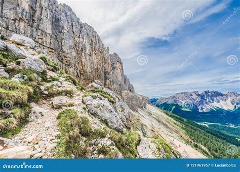 Rosengarten Catinaccio Massif Dolomites Italy Stock Image Image Of