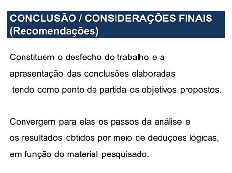 Como Fazer Consideração Final De Um Trabalho
