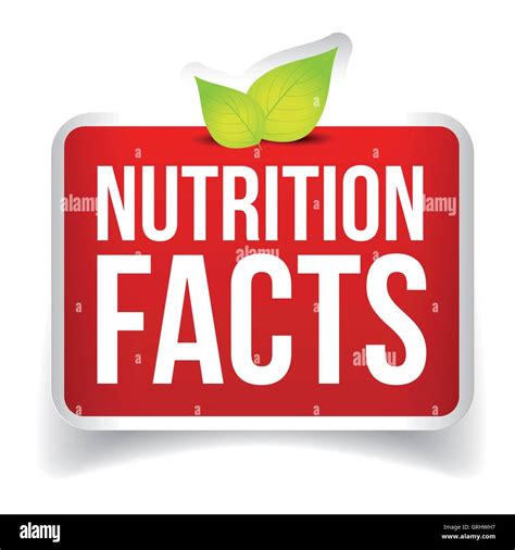 Nutrition Facts Button Vector Stock Vector Image And Art Alamy