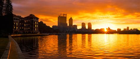 Michael Willis Photography Sunrise Over Perth And The Old Swan Brewery