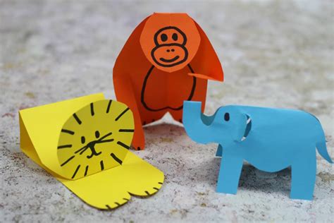 3 Easy Paper Animal Crafts For Kids Day Out With The Kids