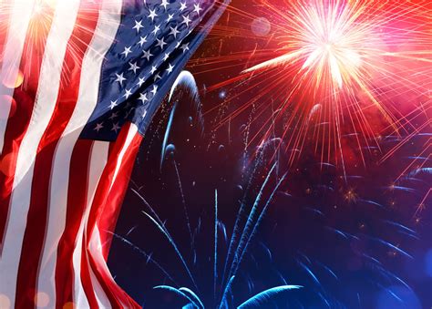 American Celebration - Usa Flag With Fireworks | Metairie Bank