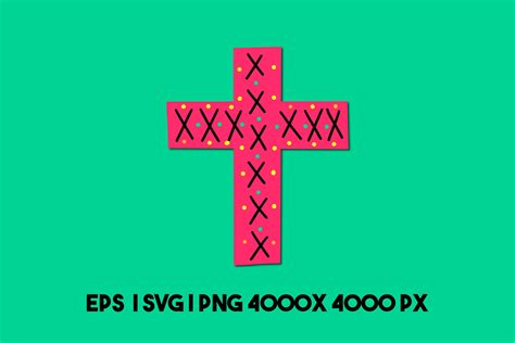 Pink Cross Svg Graphic By Arts And Patterns · Creative Fabrica