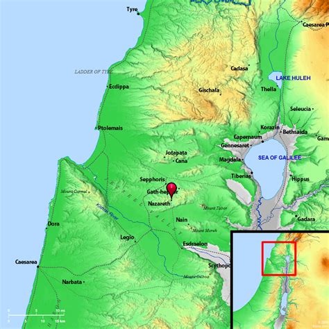 Bible Map Nazareth