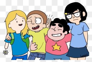 Gay And Sad But Still So Rad Hang Out With Friends Cartoon Clipart